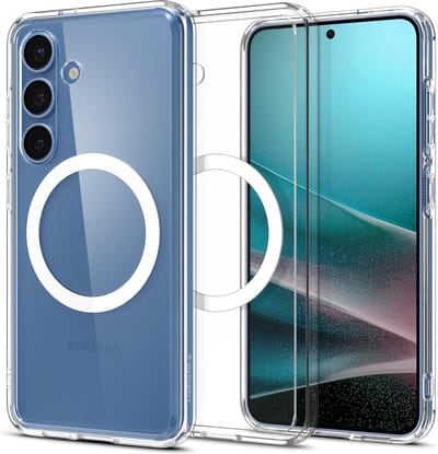 Spigen Geschikt Samsung Galaxy S25 Plus - Ultra Hybrid MagFit - Geschikt voor Mag - Back Cover Hoesje - Wit
