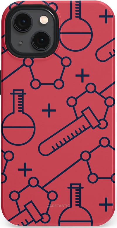 Casetastic hoesje geschikt voor Apple iPhone 13 - MagSafe - Dubbellaagse bescherming - Rode Laboratorium - Fashion Case - Koraal