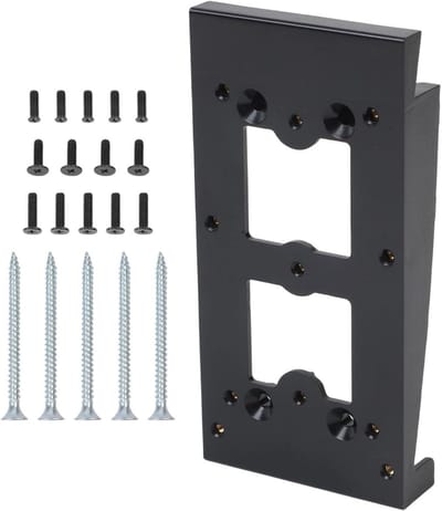 Deurbel Montagebeugel - Hoekverstelling - Juiste Installatie - Voor Vinyl Siding - 12 x 5 cm - Zwart
