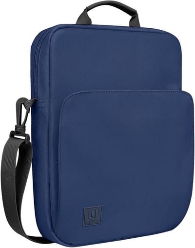 Schoudertas voor 9-11 inch tablets, geschikt voor iPad en Galaxy Tab, denim design en bescherming