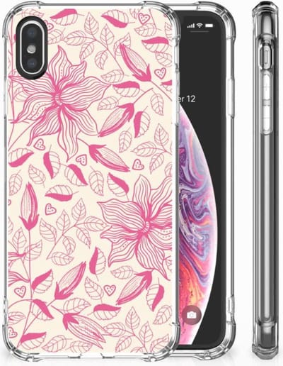 Apple iPhone X | Xs Case Pink Flowers