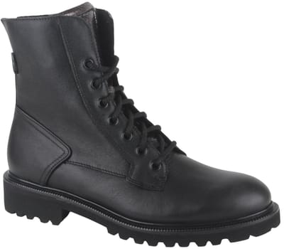 Durea - 9769 E - Hoge sneakersVeterlaarzenDames veterschoenenDames sneakersHalf-hoge schoenen - Kleur: Zwart - Maat: 40