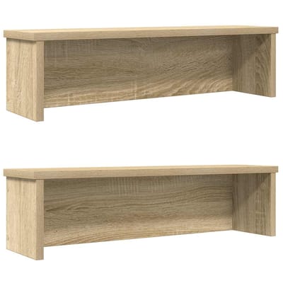 vidaXL - Keukenrekken - stapelbaar - 2 - st - 50x15x16 - cm - sonoma - eikenkleurig