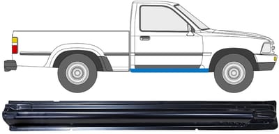 Reparatie dorpel voor Toyota Hilux 1988-2001 / Rechts
