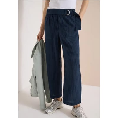 7/8 High Waist broek met wijde pijpen in Loose Fit