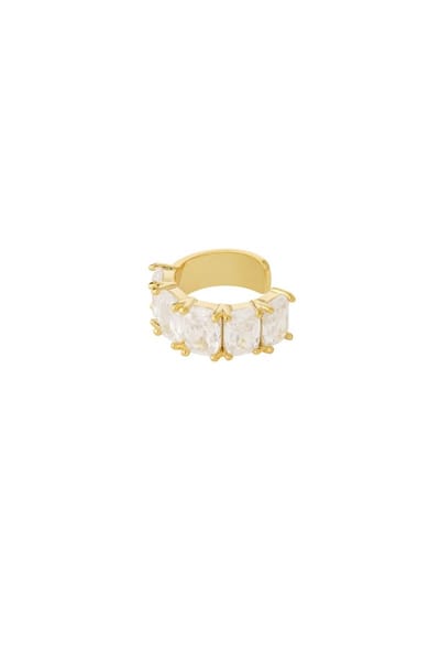 Bijoutheek Earcuff Stenen Grof Goud