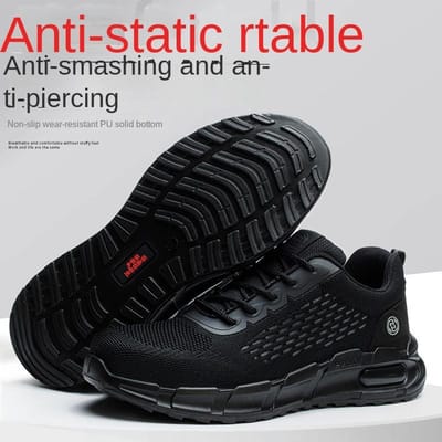 Chaussures de travail d'assurance du travail Anti-écrasement, Anti-perforation, Antistatique Isolation 10KV Protection de sécurité 46