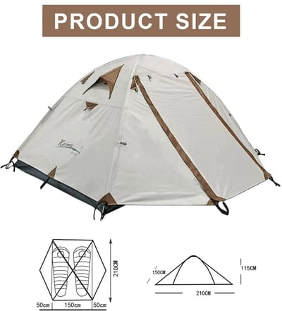 Bresht Tent - Kampeertent - Slaaptent - Tenten - Camping tent - Waterdicht - Insectenwerend - 2 Personen - 210 x 150 x 115 cm
