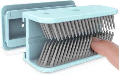 Douchehaarverzamelaar voor aan de muur - Herbruikbaar - Eenvoudig te installeren en schoon te maken - Afvoerbeschermer - Geschikt voor douche, afvoer, badkamer, badkuip - Badkamergadget - Blauw, grijs