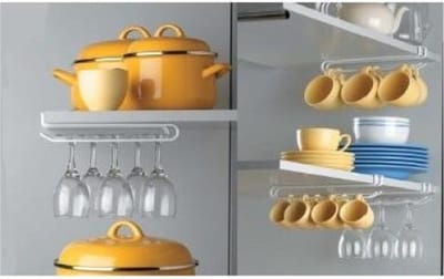 Rayen 6291 Profesioneel Kopjes / wijnglas houder 24.5 x 6 x  cm en met een doorvoer hoogte van 1,5 cm.