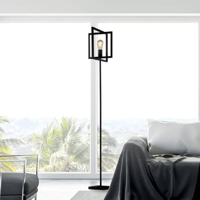 Searchlight Vloerlamp Squares, zwart