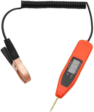 Spanning Tester Pen - Circuit Test Licht - Voertuig Diagnose - Digitaal LCD Display - DC5-120V - Zwart