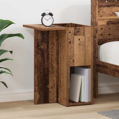 vidaXL - Bijzettafel - Oudhout - 35 - x - 40 - x - 55 - cm - Bewerkt - hout