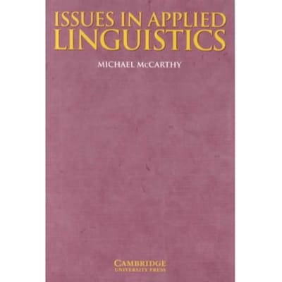 Issues In Applied Linguistics - Michael McCarthy