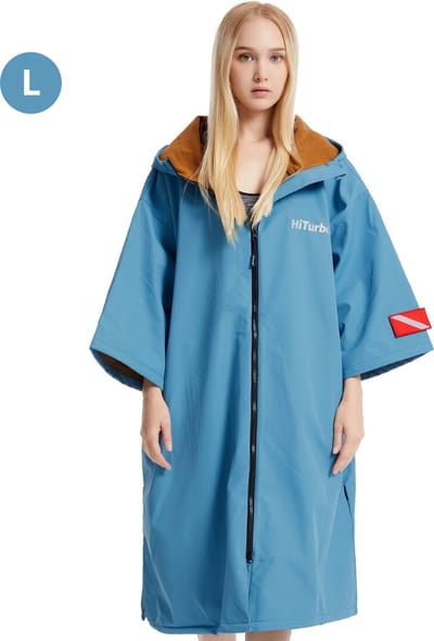 Livano Surf Poncho Voor Volwassenen - Omkleed Handdoek Zacht - Dames & Heren - Maat L