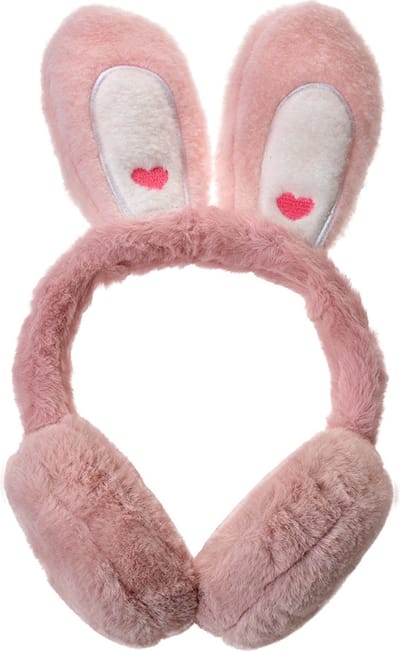 Clayre & Eef Oorwarmers Kinderen one size Roze Pluche
