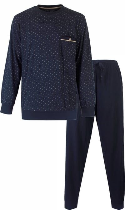Paul Hopkins Heren Pyjama - Geprint Dessin - Blauw - Maat S