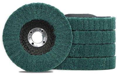 Nylon Schuurwiel - Polijstwiel vezel - Oppervlakte reinigen - Elastisch en flexibel - 100 mm 120 Grit - Groen