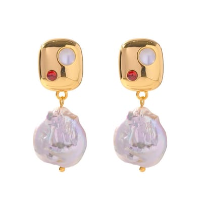 Oorhangers met Witte Zoetwaterparel – Pure Elegantie | Twinolo