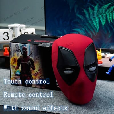 Mascara Deadpool Mobiele Oog Elektronische Deadpool Bureau Decoratie 1:1 Afstandsbediening Cosplay Model Masker Volwassene Kinderen's Cadeau red