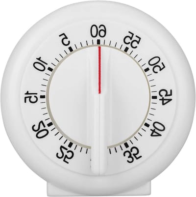Keukenklok met Mechanische Timer, 60 Minuten, Rond Design, Ideaal voor Koken, Bakken en Sportactiviteiten