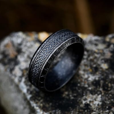 Vintage Odin Noorse Viking Rune Ringen Voor Mannen Mode Roestvrij Staal Keltische Knoop Ringen Retro Koppel Amulet Sieraden Dropshipping 10 gray