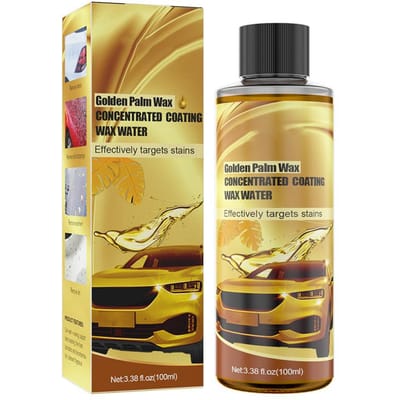 Cire et Polish Carnauba pour Lavage de Voiture Nettoyant Mousse Multiusage pour Lavage et Cirage de Voiture Voiture Dorée beige
