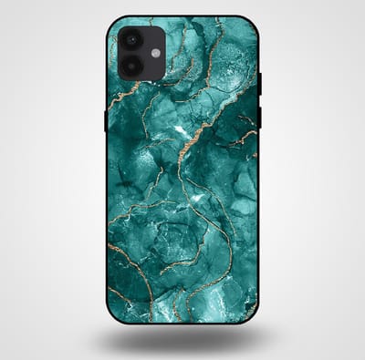 Smartphonica Telefoonhoesje voor Samsung Galaxy A04 met marmer opdruk - TPU backcover case marble design - Goud Groen geschikt voor Samsung Galaxy A04
