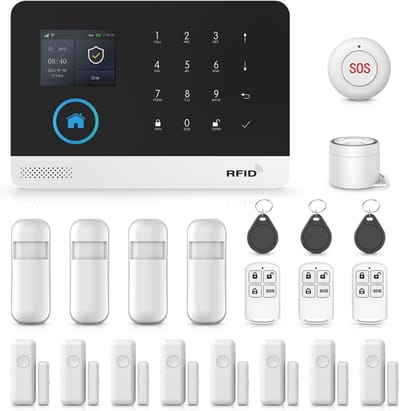 Draadloos 4G WiFi Alarmsysteem voor Huis - Compleet Smart Beveiligingssysteem met App en 120 dB Sirene