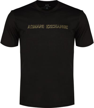 Armani Exchange Xm000127-af10356 T-shirt Met Korte Mouwen Zwart S Man