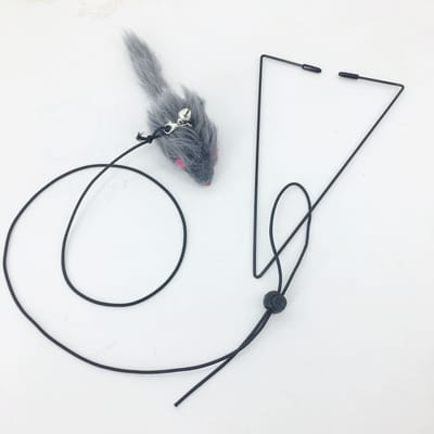 Jouet pour chat à suspendre à la porte Anti-stress Salon Om Jouet à suspendre à la porte pour salon Chaton à suspendre one-size gris foncé