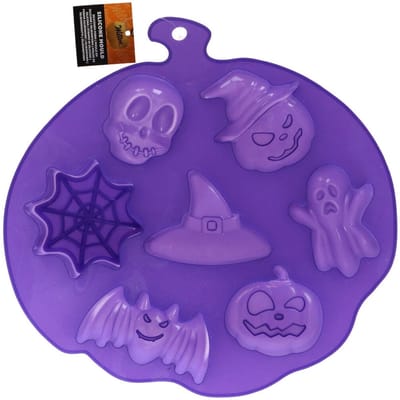 Wilton Siliconen Mal Spook / Heksenhoed / Vleermuis / Pompoen / Schedel / Spinnenweb