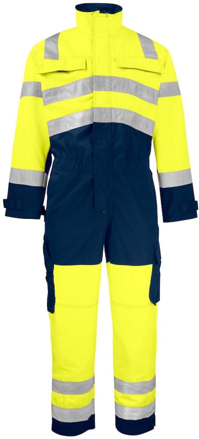 ProJob 6203 SIGNALISATIEOVERALL EN ISO 20471 KLASSE 3 646203 - Geel/Marine - C52