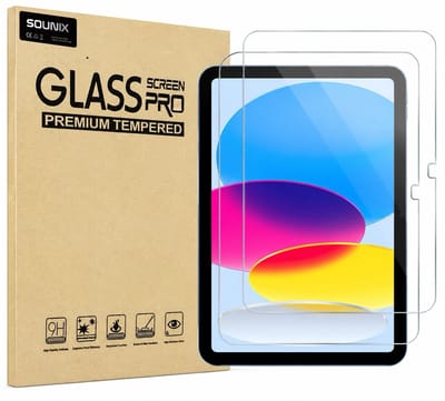 Screenprotector Geschikt voor Apple iPad A16 (2022/2025) - 10.9 / 11 inch (10e & 11e generatie) - 2 stuks - Extra Sterk - 100% Bescherming - Sounix