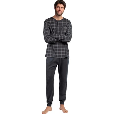 Setjes Admas Pyjama broek polo lange mouwen Cinnamon