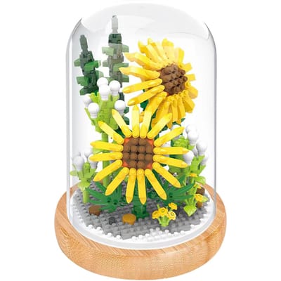 Blocs de construction de plantes Miniatures Blocs de construction DIY Bouquet Plantes en pot Ornements Décoration Jouets
