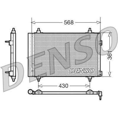 Condensator, airconditioning DENSO DCN07008