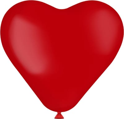 Folat - Ballonnen Hart Rood 8 stuks - Valentijnsdag versiering - Valentijnsdag cadeau - valentijnsdag