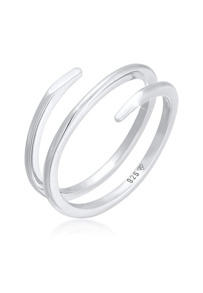 Elli - Ring - Dames Wikkel Gedraaid Filigraan Trend in 925 Sterling Zilver - Dames
