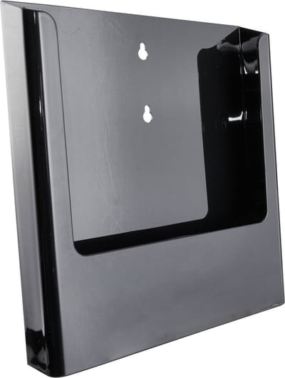A4 Zwarte Wandfolderhouder / Brochurehouder / Houder Met Boorgaten - Type A4-Zwart
