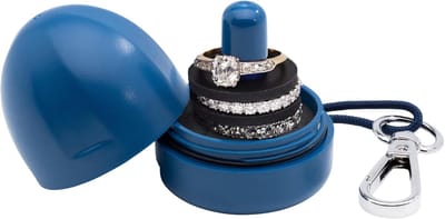 Ring Houder - Sieraden Opberger - Veilig Opbergen - Compact Ontwerp - 3 Lades - Koninklijk Blauw