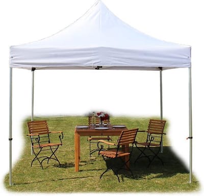 3x3 m Easy Up partytent Vouwpaviljoen, PROFESSIONAL alu 40mm, wit