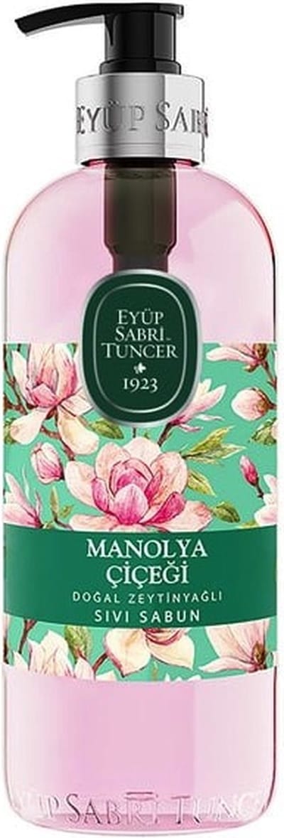 Eyup Sabri Tuncer – Manolya – Met 100 % Natuurlijke Olijfolie – Handzeep Met Pomp – 500 ML - 100% Vegan - Glutenvrij