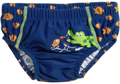 Playshoes UV wasbare Zwemluier Kinderen Krokodil - Blauw - Maat 62/68