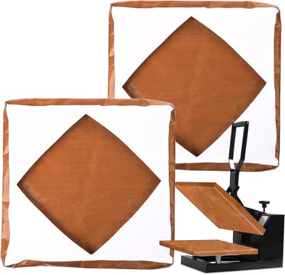 Hittepers Covers - Beschermhoezen - Transfer Printen - Hittebestendig Teflon - 38x38 cm - Zwart