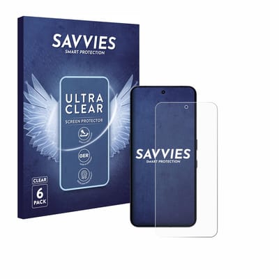 Savvies - Screenprotector voor Nothing Phone (3) - Folie Beschermfolie transparant 6 Stuks