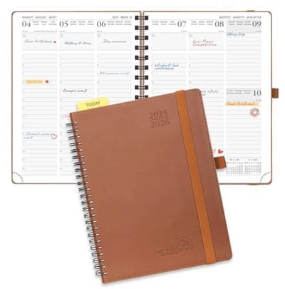 Weekly Planner 2025-2026 | 17 Maanden Agenda met Zachte Spiral Binding | 80 GSM Papier