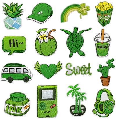 Dailygoods- Applicatiepatches met lijm - Patches/Stickers - Voor Jeans/Jassen/Kleding - Doe-het-zelf Knutselen - Diverse Maten - Kan worden Gestreken of Genaaid - Textielpatches
