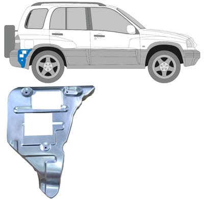 Achterbumpersteun voor Suzuki Grand Vitara 1997-2005 / Rechts