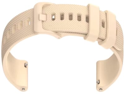 Jumada Siliconen Bandje Beige – 20 mm – Geschikt voor Garmin Smartwatches – Quick Release – Comfortabele Pasvorm